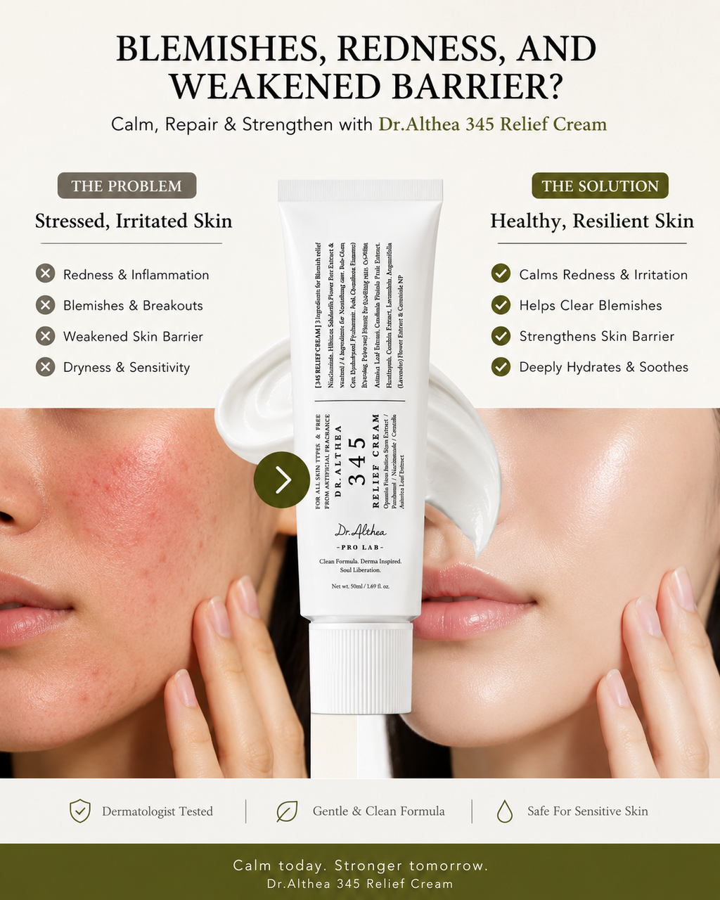Dr. Althea 345 Relief Cream - Barrier Repair Moisturizer